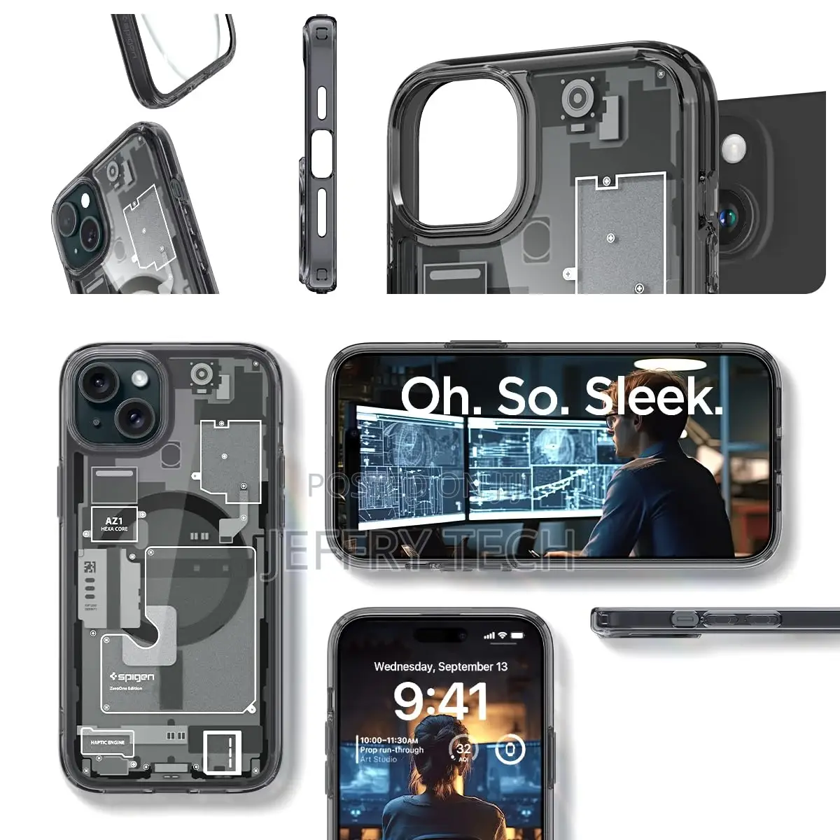 Spigen Ultra Hybrid Magfit Back Cover Case for iPhone 15