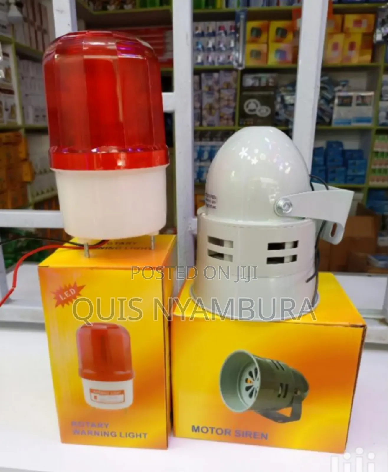 Motor Siren, Warning Light. Complete Motor Siren