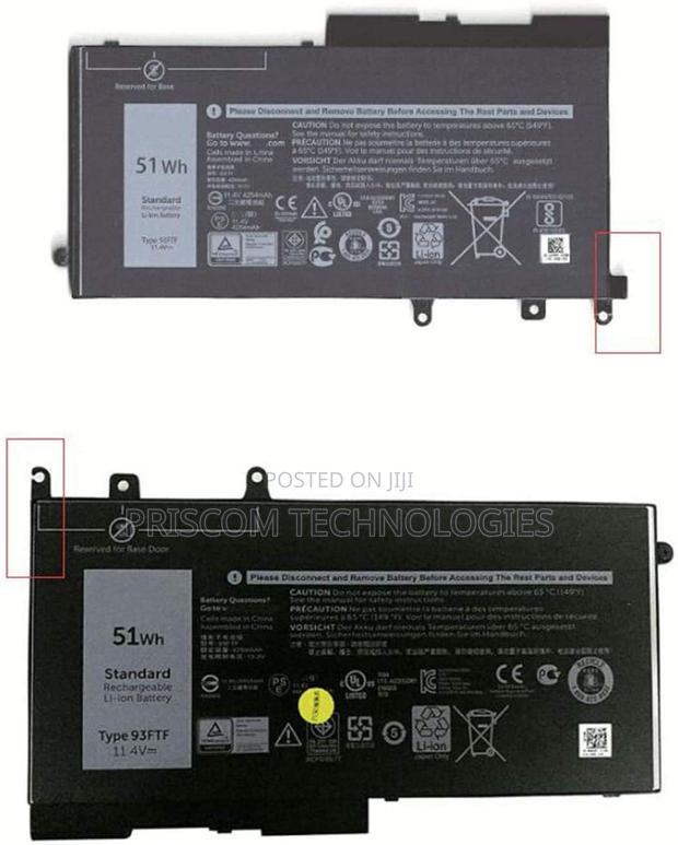 Dell 93ftf Laptop Battery for E5280 E5480 E5580 E5490 E5590