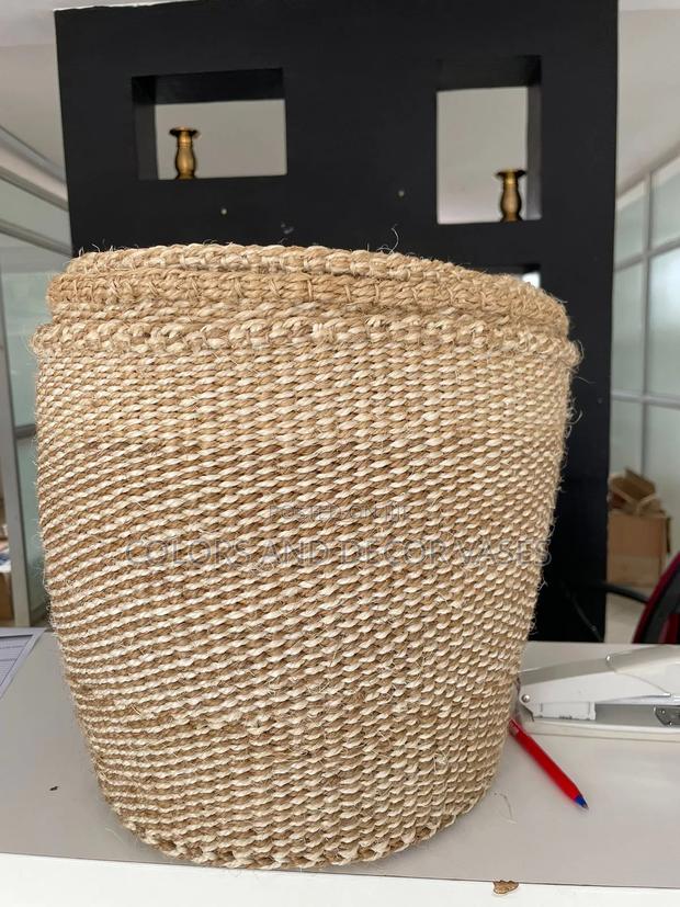 Brown White Baskets Available