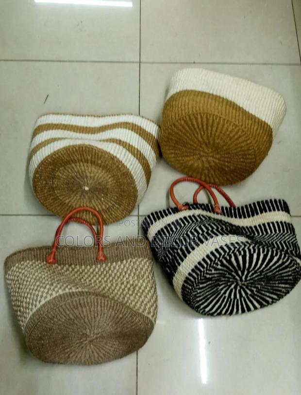 Baskets With Leathered Handles Available Size 12 and 14 - main view
