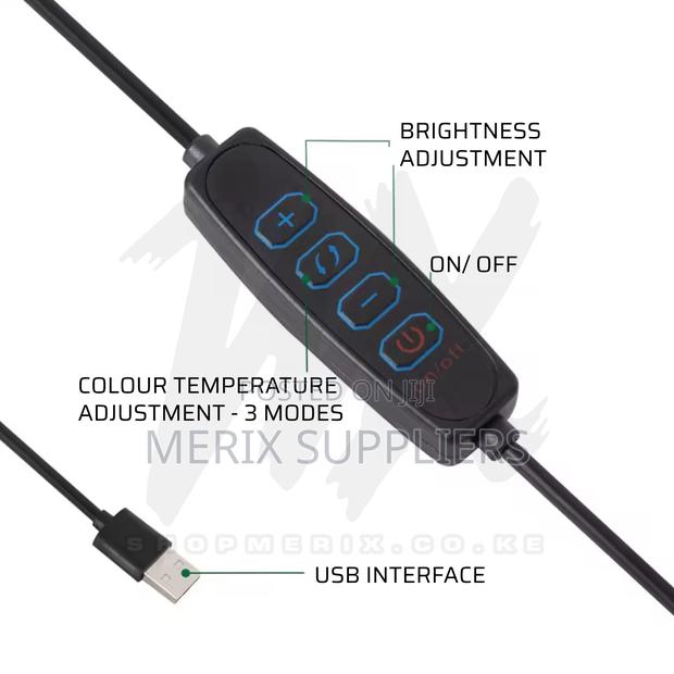 Adjustable Dimmable Usb Led Desk Lamp – With Clamp - thumbnail 2