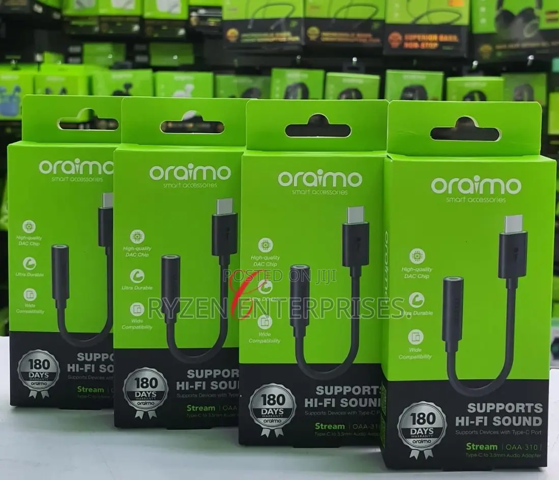 Oraimo Stream OAA-310 Type C to 3.5mm Audio Adapters
