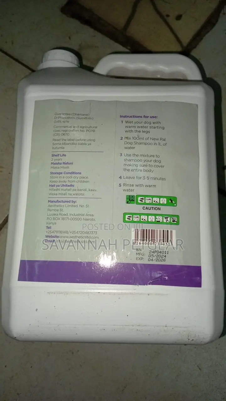 Dermaesthetics New Pal Dog Shampoo Medicated - 5 Litres