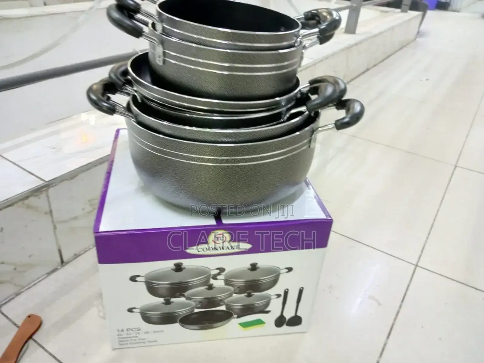 TC Heavy Duty 14 Pieces Nonstick Cookware Sufurias Set