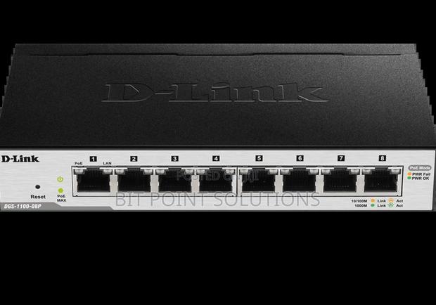 D-Link 8 Port Poe Gigabit Smart Managed Switch// - main view