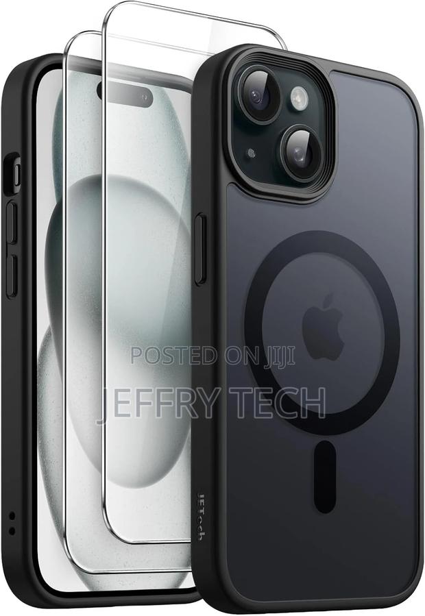 Black3 in 1 Magnetic Caseforiphone 15 2 Pack Screen Protetor - thumbnail 3