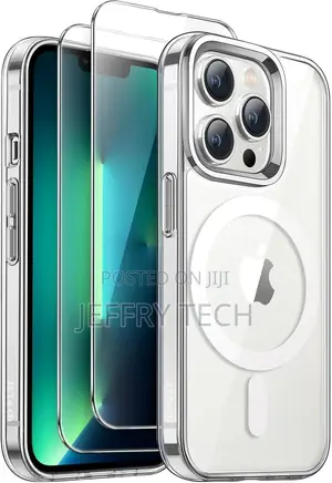 Clear3 in 1 Magnetic Case for iPhone 13 Pro 2 Protectors