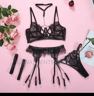 Sexy Black Lace Lingerie Set