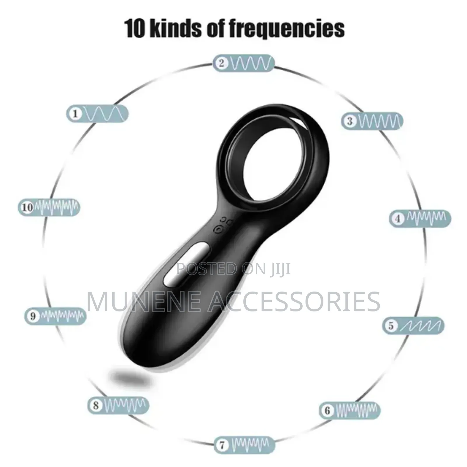 Rechargeable Cock Delay Ring Sex Toy for Men