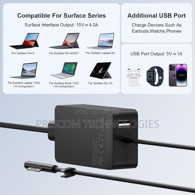Adapter Power Charger for Microsoft Surface Pro 3 4 5 6 - main view