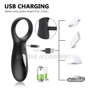 Rechargeable Cock Delay Ring Sex Toy for Men