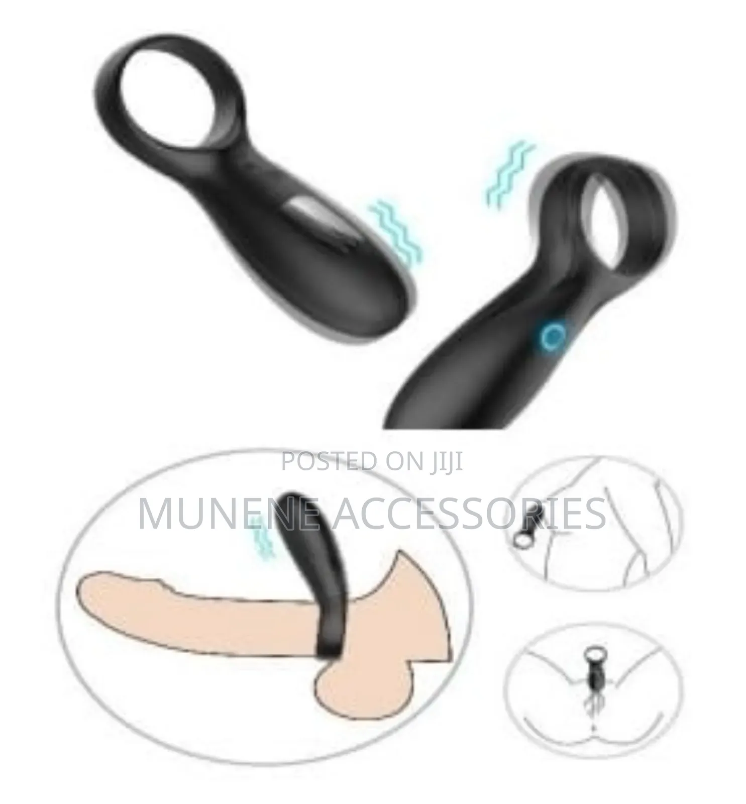 Rechargeable Cock Delay Ring Sex Toy for Men