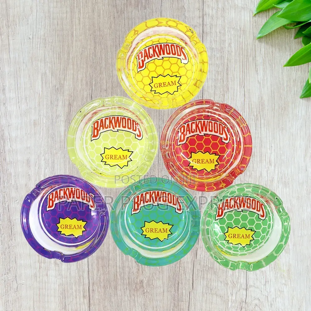 Backwoods 66mm Round Glass Ashtrays