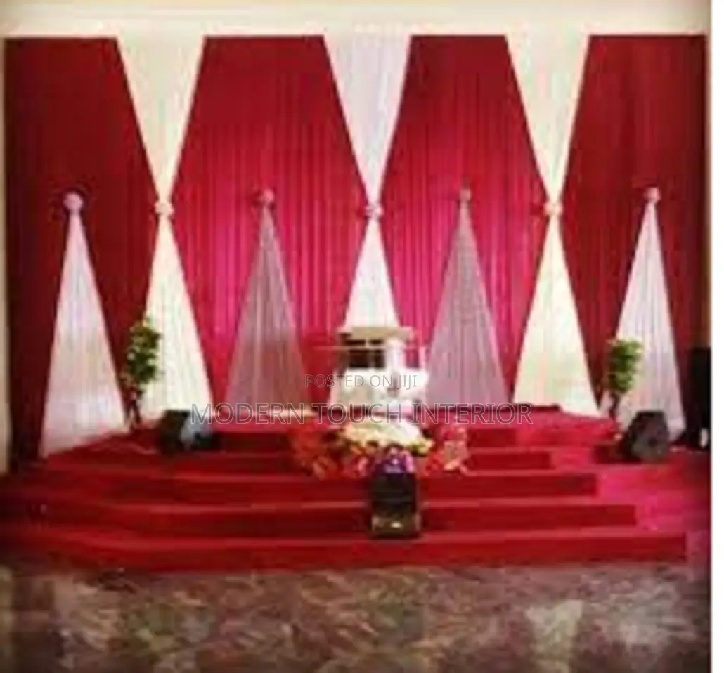 Red Church Curtains