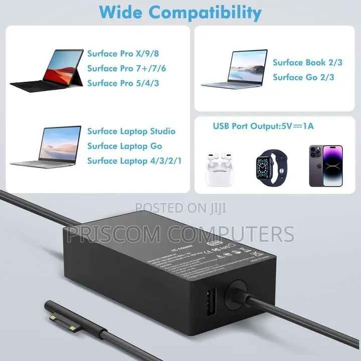 Adapter Power Charger for Microsoft Surface Pro 3 4 5 6
