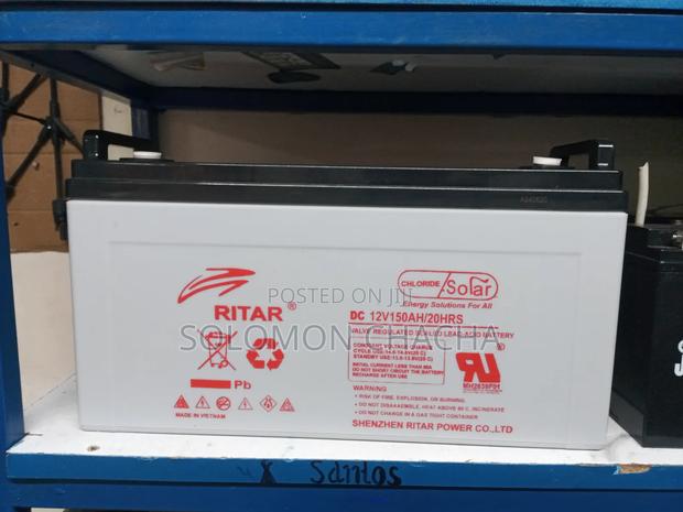Quality Ritar 12V 150AH 20 HRS Solar Battery - thumbnail 3