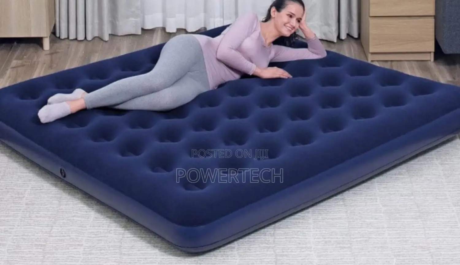 4 by 6 Inflatable Air Mattress With Electric Air Pump