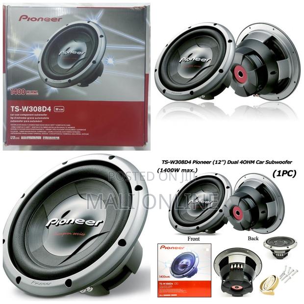 12inch 1400W Subwoofer Pioneer Car Speaker TS-W308D4
