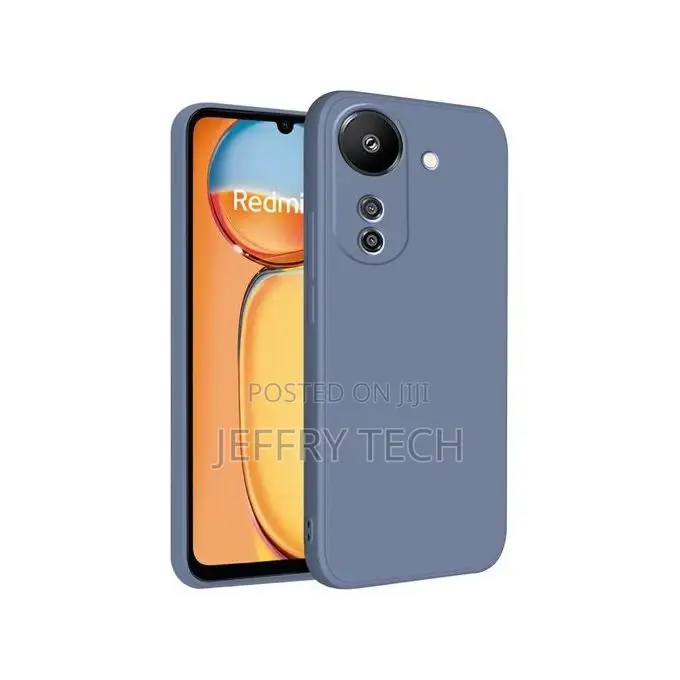 Redmi 13C Silicone Case, Slim Soft Rubber Shockproof Cover
