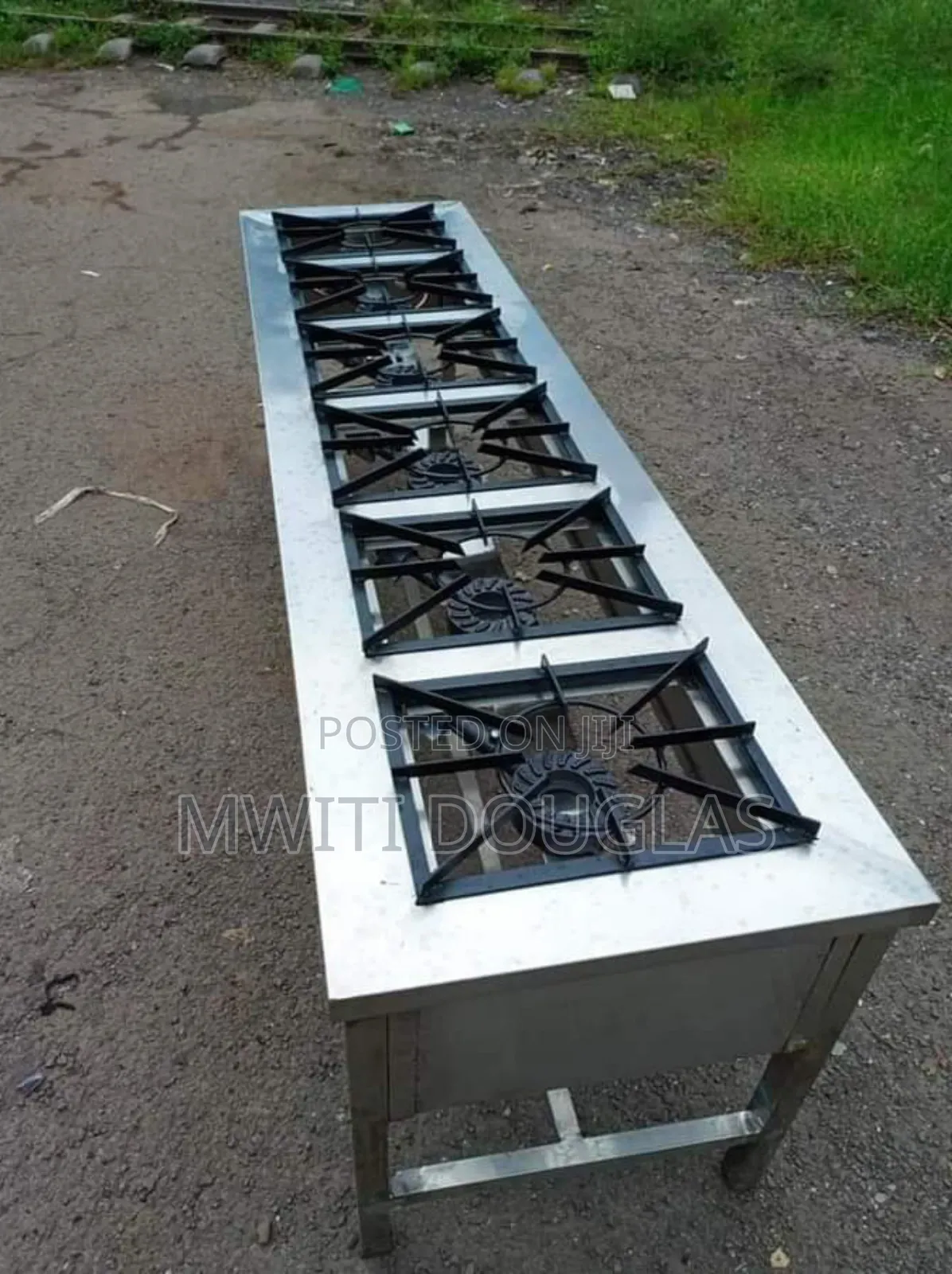 Examplary Stainless Steel Six Burner Combined Unit
