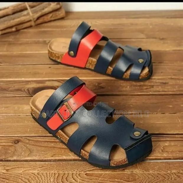 Cork Closed Leather Sandals