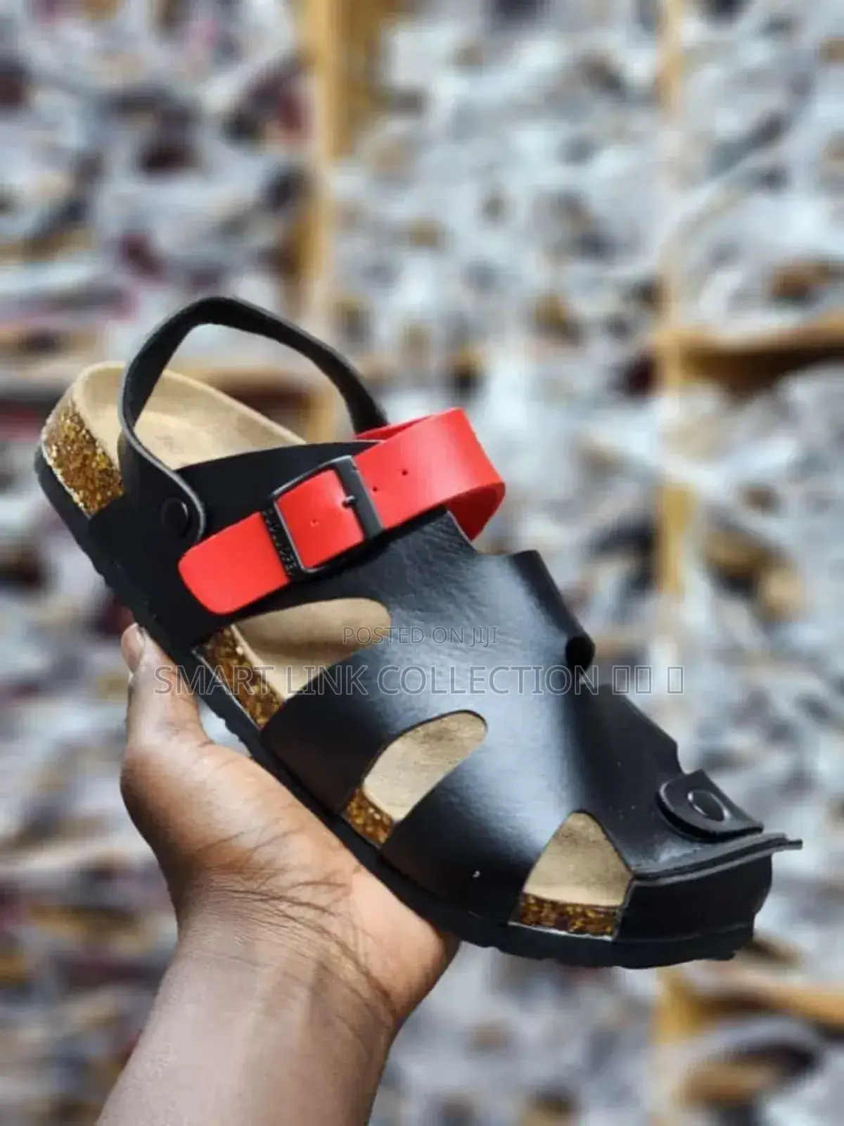 Cork Closed Leather Sandals