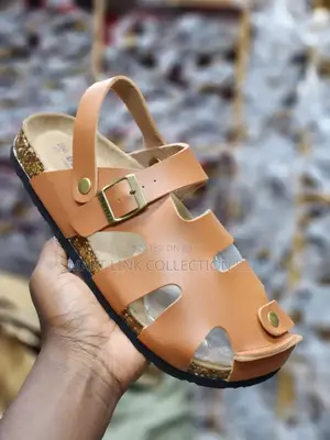 Cork Closed Leather Sandals