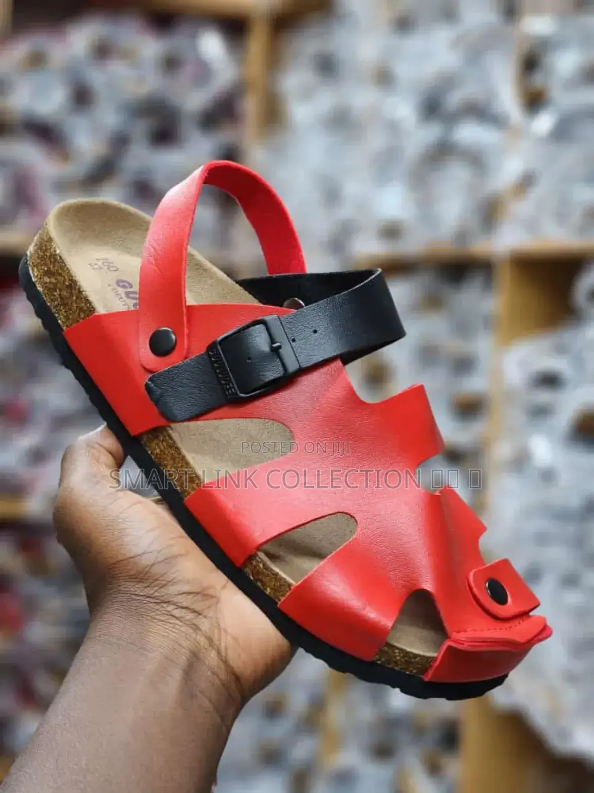 Cork Closed Leather Sandals