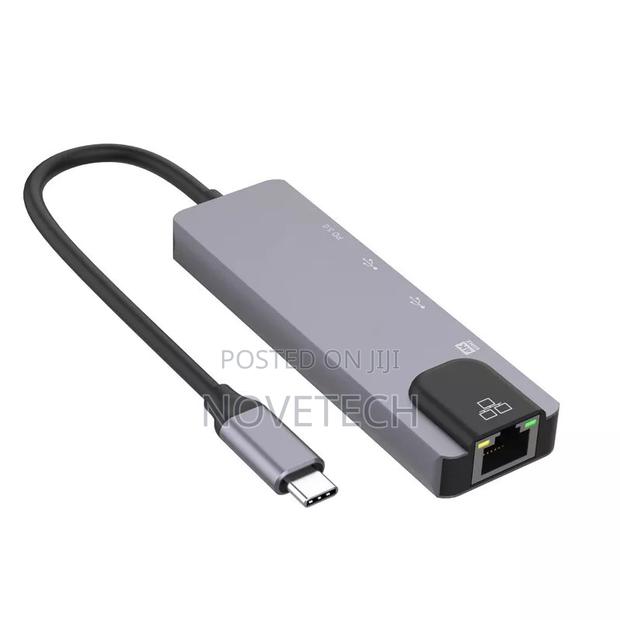 Multi-Function Type-C Hub HDMI USB3.0 LAN Ethernet Dock - thumbnail 2