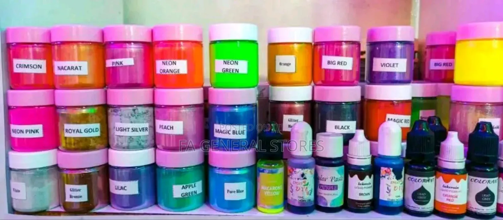 Water Soluble, Oil Soluble, Mica, Liquid Pigments