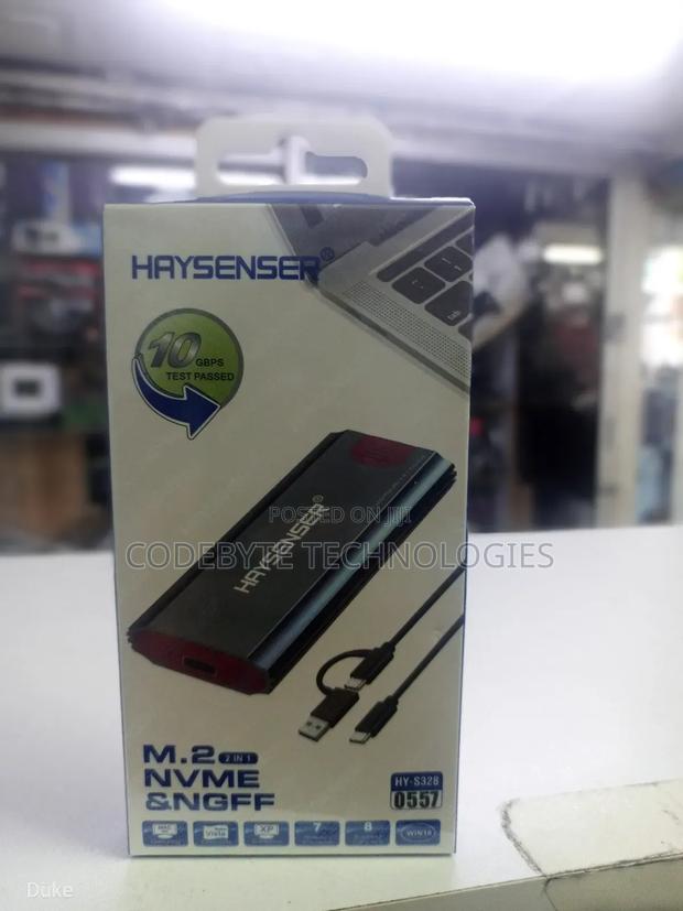 Haysenser M.2 Nvme M.2 Ngff, M.2 SSD to Usb3.1 Enclosure - main view
