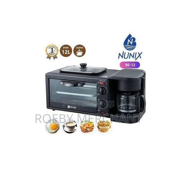 Nunix 3in1 Multi-Function Breakfast Maker +Grill Tea-Coffee