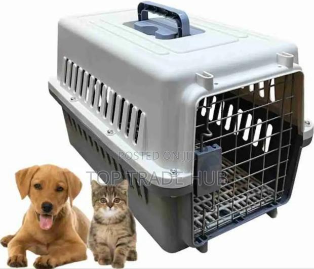 Portable Cat Dog Pet Crate Cage - Airline Approved(66*47*53)