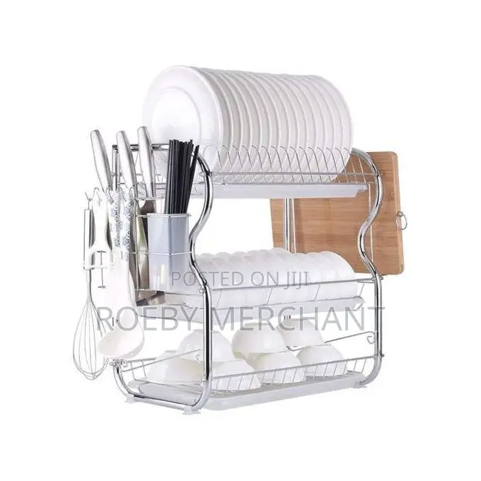 Nunix 3tier Stainless Steel Dish Drainer Drying Rack