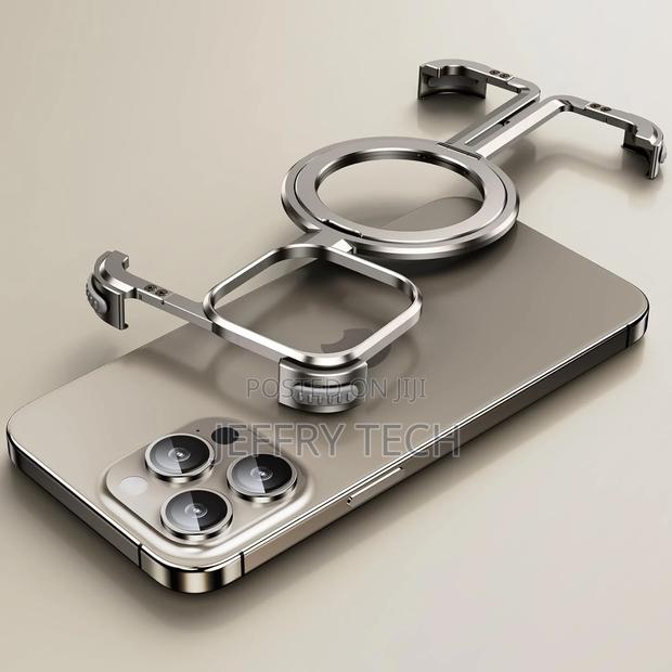 Natural Titanium Frameless for iPhone 15 Promax Case With Ma