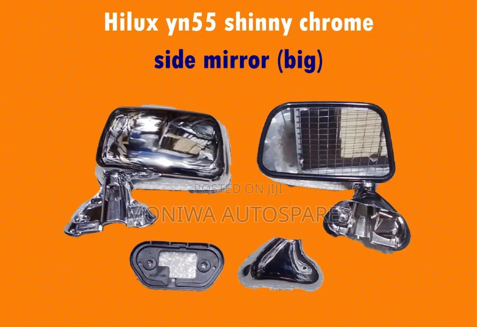 Side Mirror Toyota Hilux Yn55 Shiny Chrome