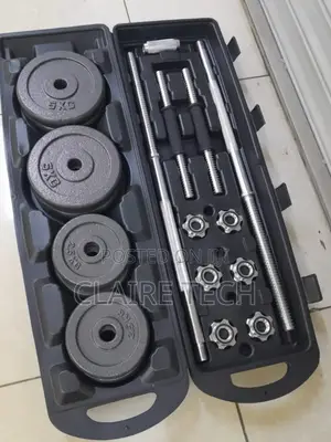 Dark Adjustable 50 KGS Dumbbells Set Available on Offer