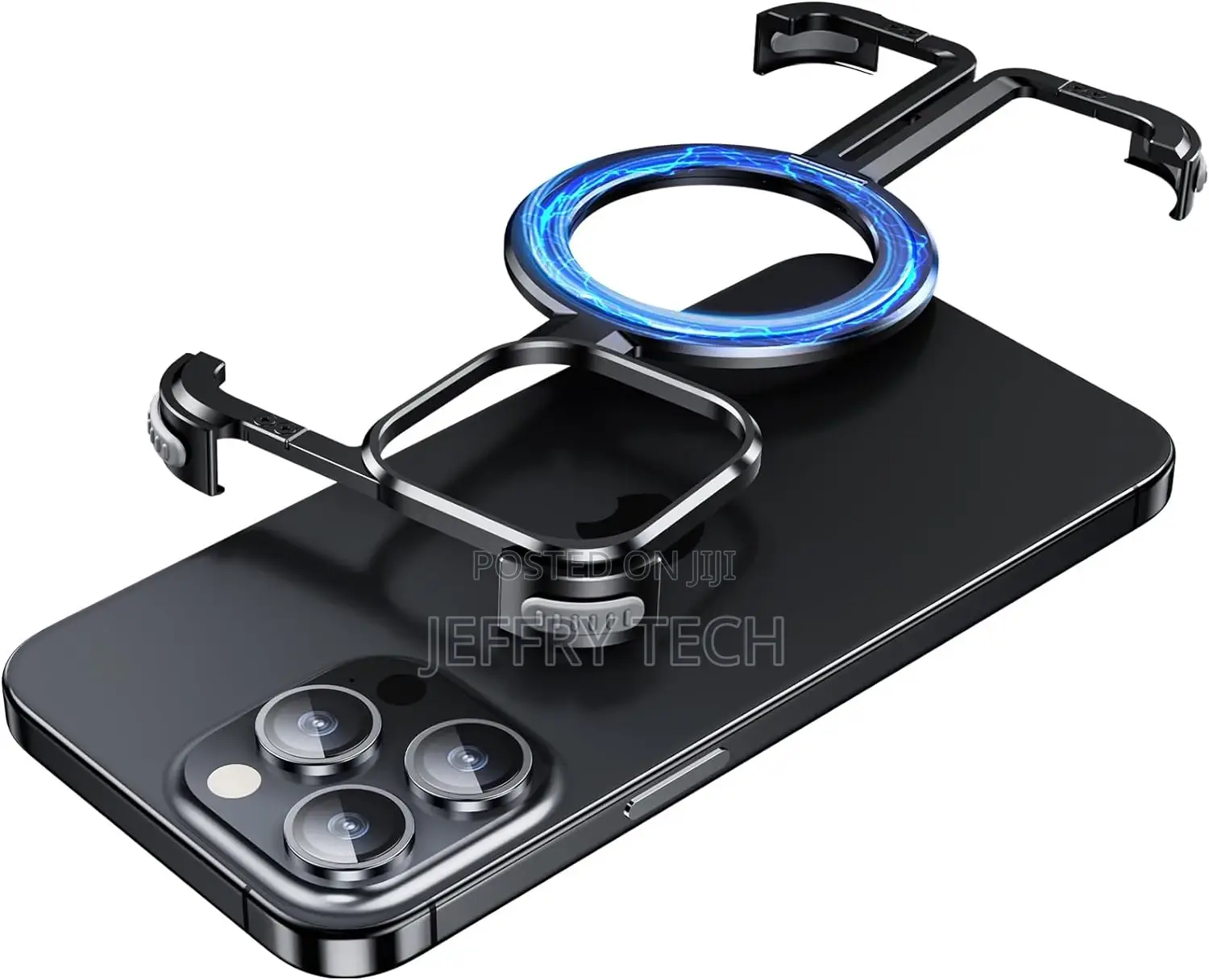 iPhone 15 Pro Max Bumper Case, With Invisible Magnetic O-Ri