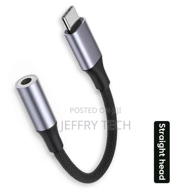 Elbow USB Type C to 3.5 Jack Earphone Adapter USB-C 3 5mm