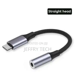 Elbow USB Type C to 3.5 Jack Earphone Adapter USB-C 3 5mm