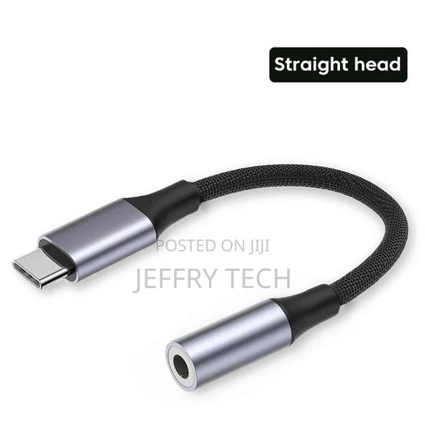 Elbow USB Type C to 3.5 Jack Earphone Adapter USB-C 3 5mm - thumbnail 2