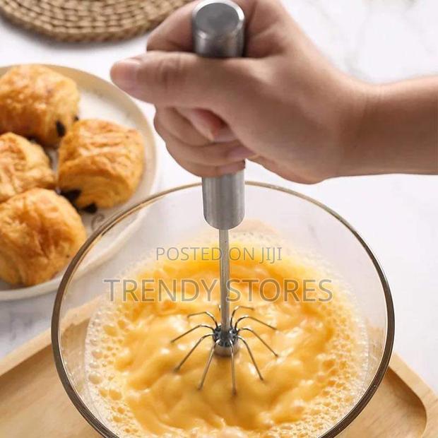Stainless Steel Semi-Automatic Whisk - main view