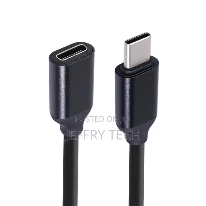 Type-C / USB-C Male to Female PD Power Extended Cable, Lengt