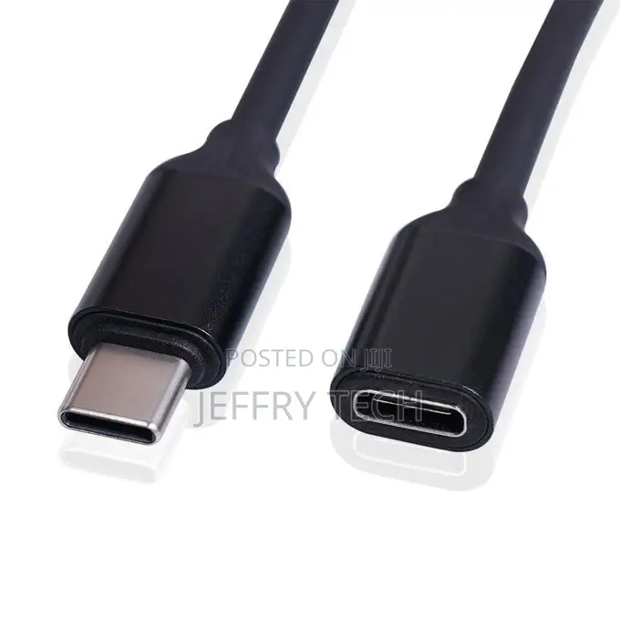 Type-C / USB-C Male to Female PD Power Extended Cable, Lengt