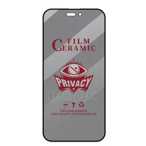 For iPhone 15 Pro Max Full Coverage HD Privacy Ceramic Film