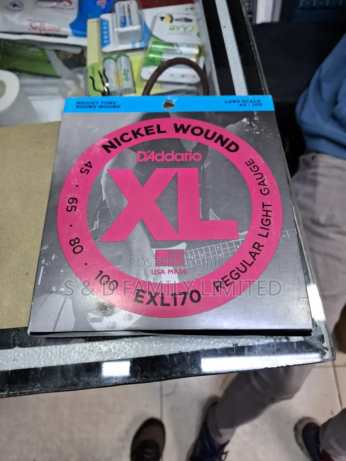 Daddario ELX170 Four String Bass Guitar Strings