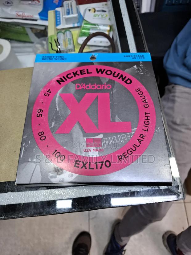 Daddario ELX170 Four String Bass Guitar Strings - main view