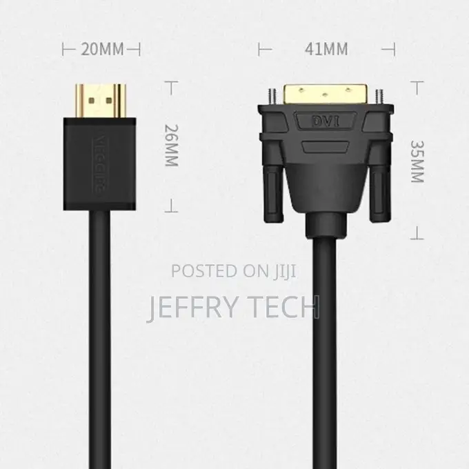 VEGGIEG HDMI to DVI HD Monitor Converter Cable--1.5m-1