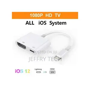 Eginlth002 8 Pin Digital AV to HDMI Adapter USB Charging Por